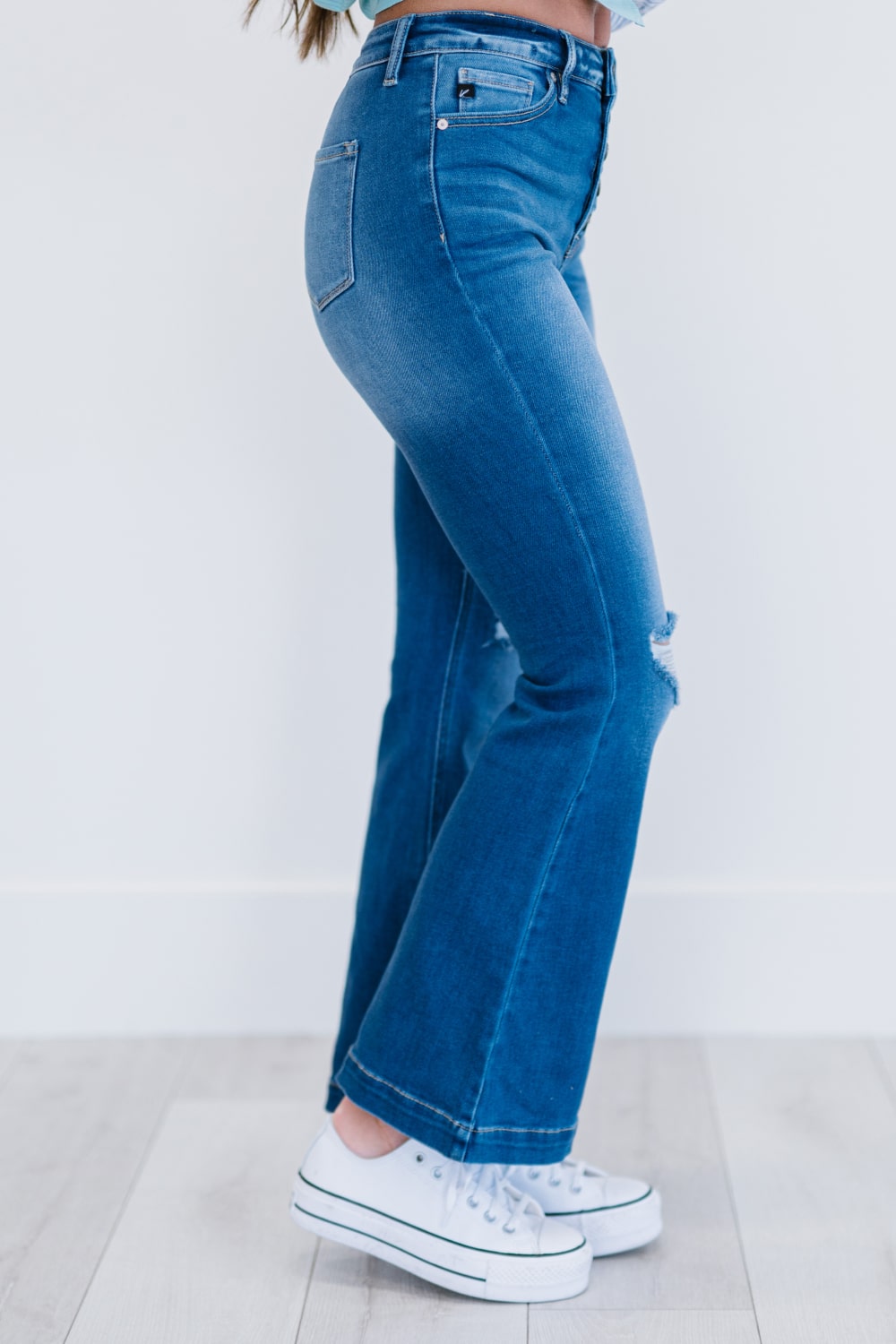 Denim Skies Run Flare Jeans