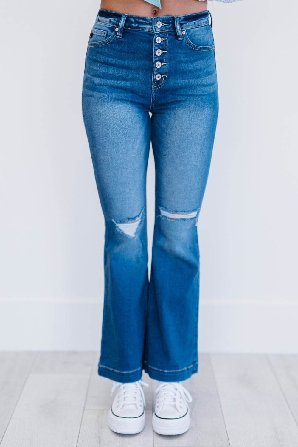 Denim Skies Run Flare Jeans