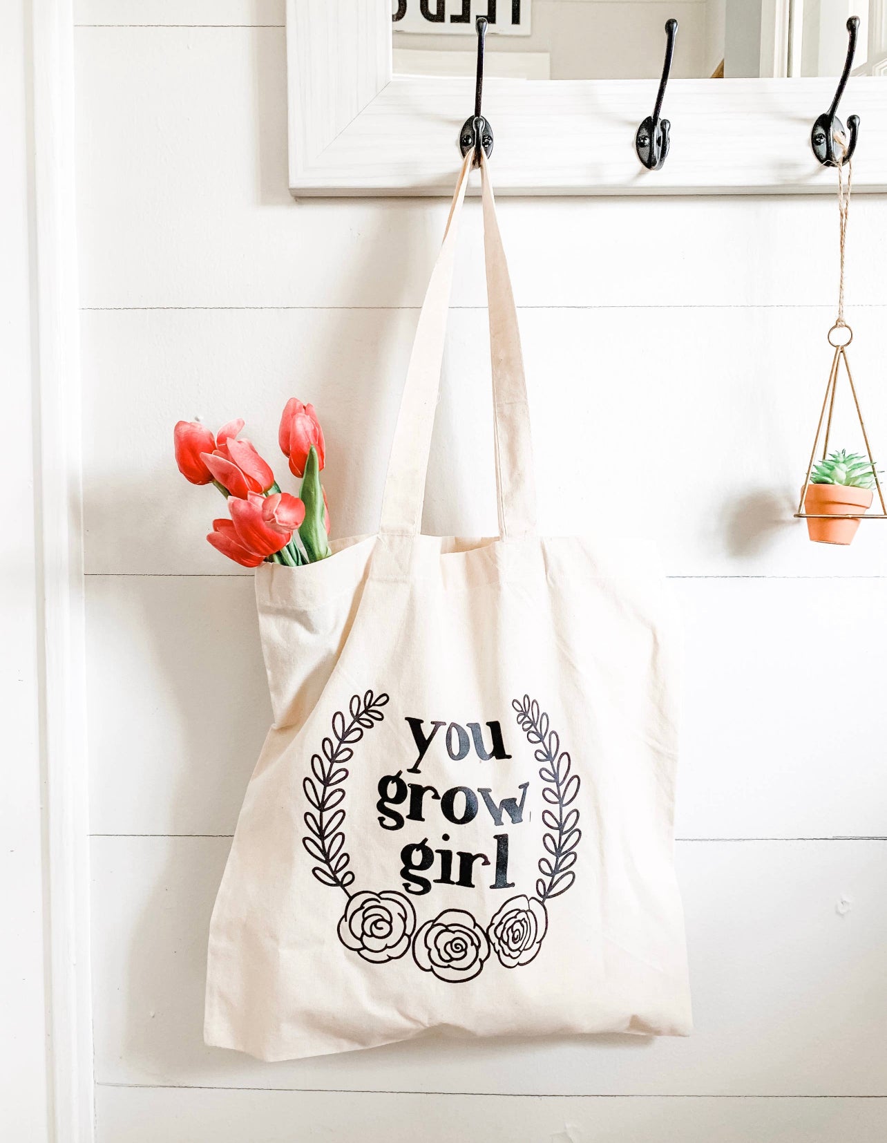 You Grow Girl Market Bag