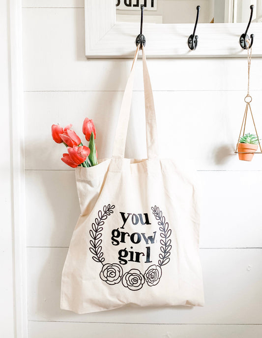 You Grow Girl Market Bag